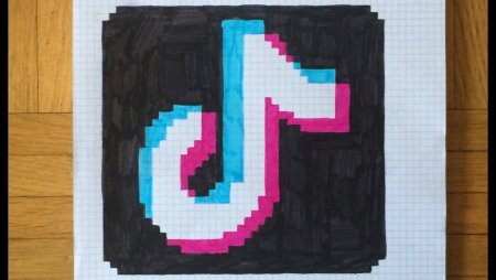Рисунки в клеточку ТИКТОК