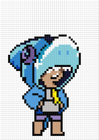 Леон по клеткам из БРАВЛ