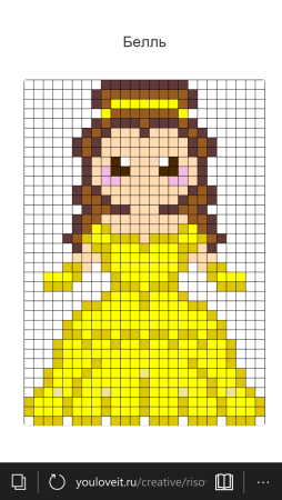 Вышивка крестиком принцессы Дисней