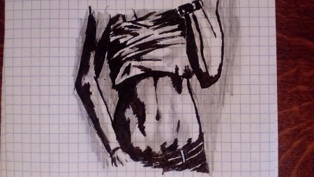 Виктор Цой по клеточкам