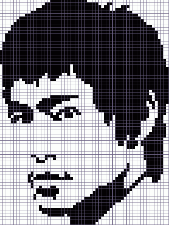 Майкл Джексон по клеточкам