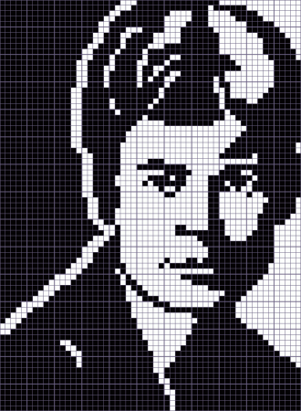 Бенедикт Камбербэтч по клеточкам