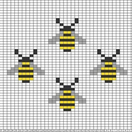 АНМ-049 Набор для вышивки крестом Пчёлки