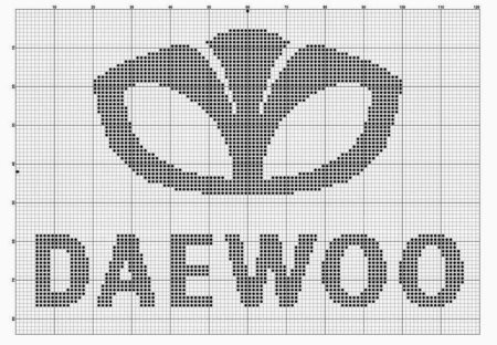 Марки машин по клеточкам