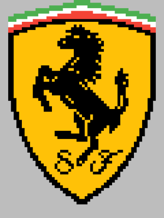 Эмблемы автомобилей по клеточкам