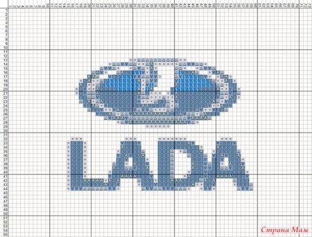 Значки машин по клеточкам