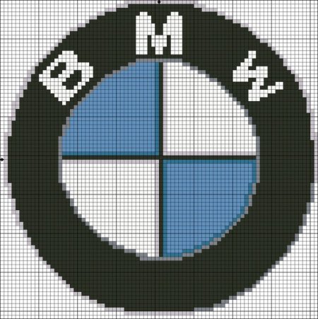 Рисование по клеточкам марки