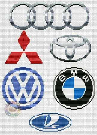 Значки по клеточкам в тетради