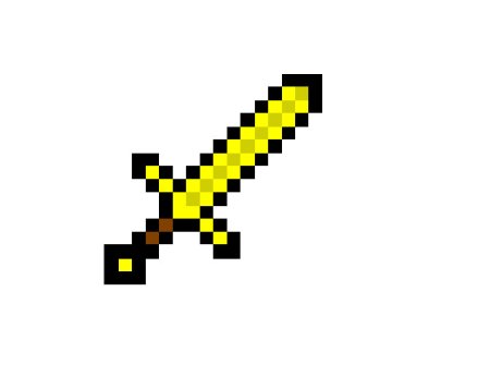 Золотой меч из МАЙНКРАФТА