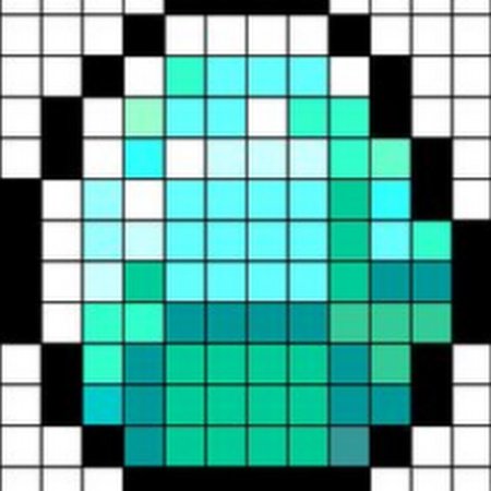 Рисунки по клеточкам из МАЙНКРАФТА