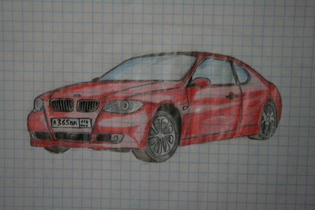 Машинке по клеточкам БМВ