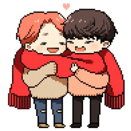 Пиксель арт парочка