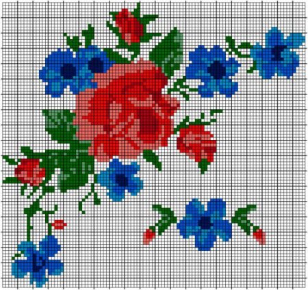 Орнамент по клеточкам легкий