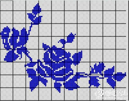 Схема вышивки Анютины глазки