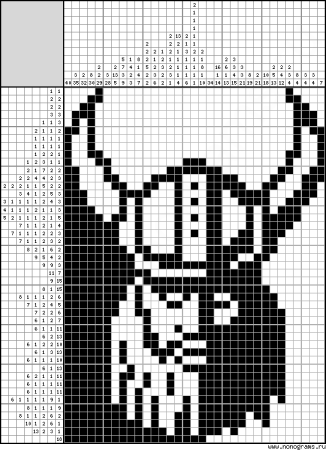 Ответ на японский кроссворд Викинг