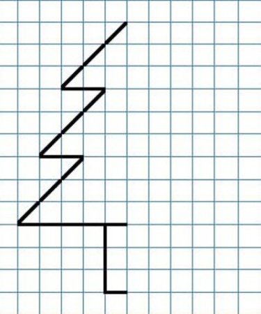 Дорисовать вторую половину рисунка по клеточкам