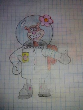 Сэнди рисунок карандашом