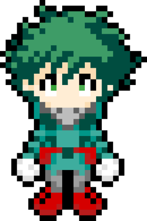 Изуку Мидория пиксель