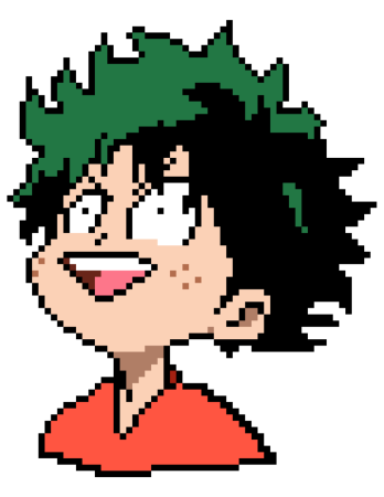 Аниме пиксели моя геройская Академия