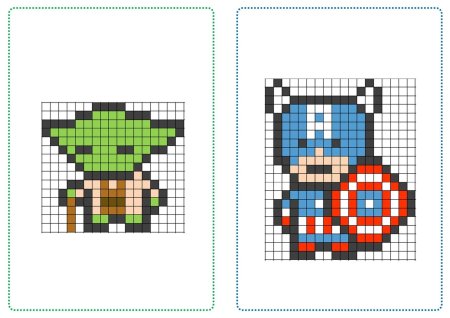 Закрашивание клеток пиксель