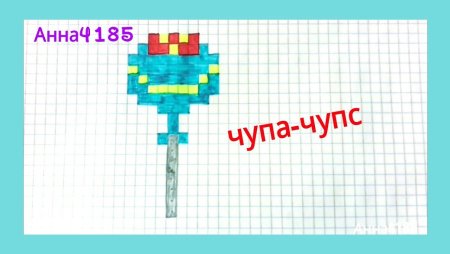 Рисунки по клеточкам Чупа Чупс