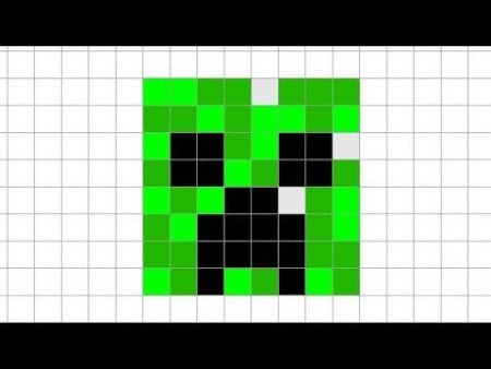 КРИПЕР майнкрафт pixelart