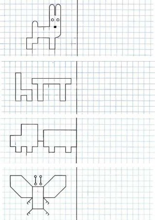 Рисование по клеточкам для дошкольников