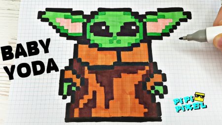 Рисунки по клеткам йода