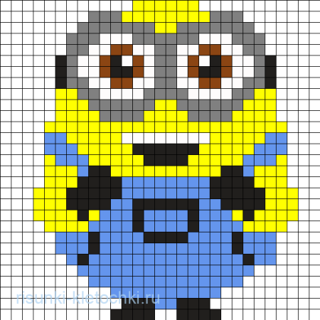 Схемы для термомозайки Миньоны