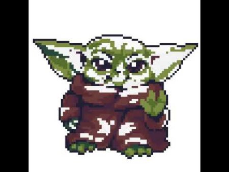 Йода пиксель арт
