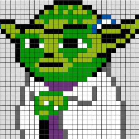 Пиксельные картинки по клеточкам