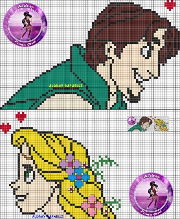 Вышивка Рапунцель схема