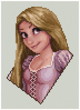 Вышивка крестиком Рапунцель