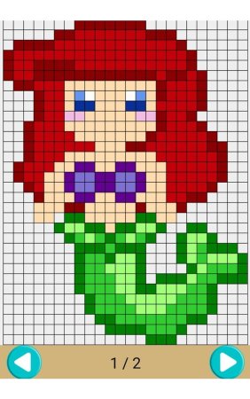 Рисунки по клеточкам девочки