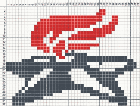 Вышивка крестиком ко Дню Победы