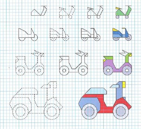 Машина по клеточкам