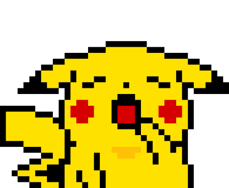 Pixel Art 32x32 Пикачу