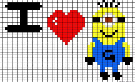 Рисование по квадратикам для детей