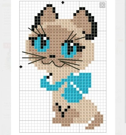 Котенок Гав крестиком