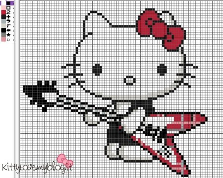 Вышивка крестом Хелло Китти