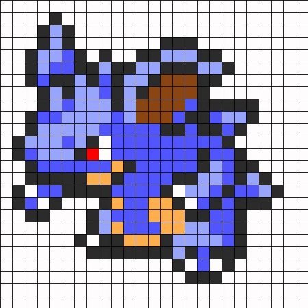 Рисунки по клеточкам Pokemon