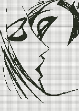 Рисунки по клеточкам любовь