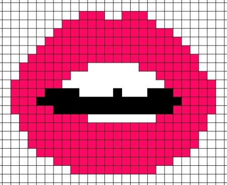 Губы по клеточкам