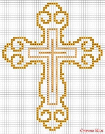 Крест православный вышитый