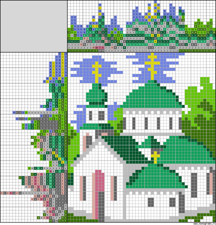 Японский кроссворд Церковь