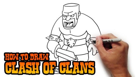 How to draw Clash of Clans