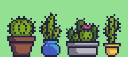 Пиксельный Кактус