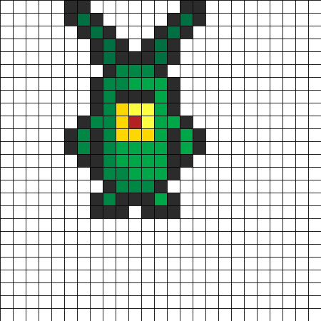 Кактус по клеточкам в тетради