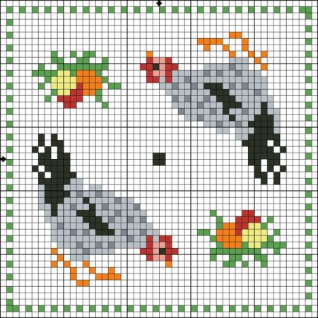 Вышивка бискорню Пасха