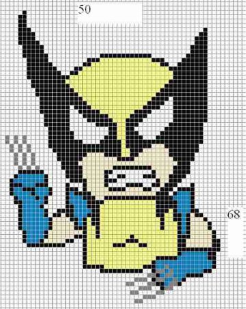 Схема фенечки Супергерои